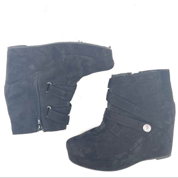 Stuart Weitzman Lana Straps wedge platform bootie boots shoes 5 - Picture 3 of 13